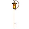 Mr. Light Copper Plated Stainless Steel Lantern with Shepherd's Hook