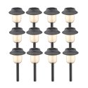 Malibu Solar Powered Polymer Walk Light Kit, 12 Pack, Black #LZ420-12